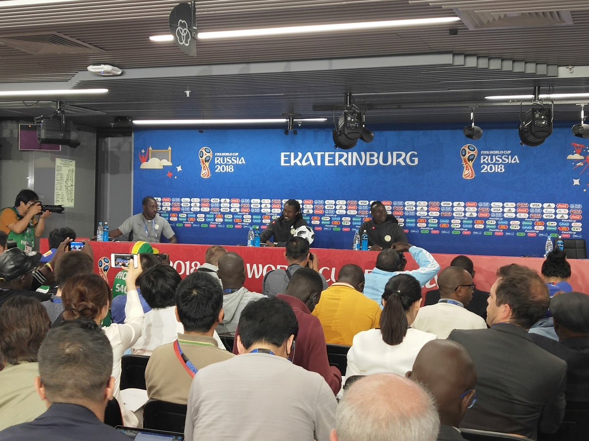 Conférence de presse d'avant-match : Aliou Cissé et Sadio Mané devant le journalistes