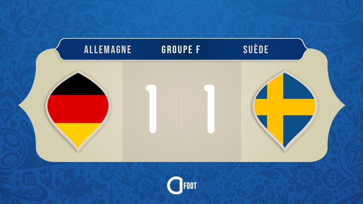 L'Allemagne égalise (1-1)