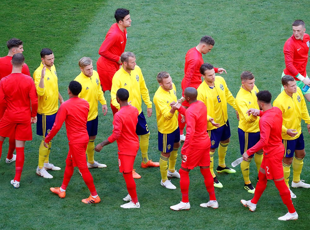 #SWEENG : Maguire ouvre le score pour l'Angleterre (0-1)