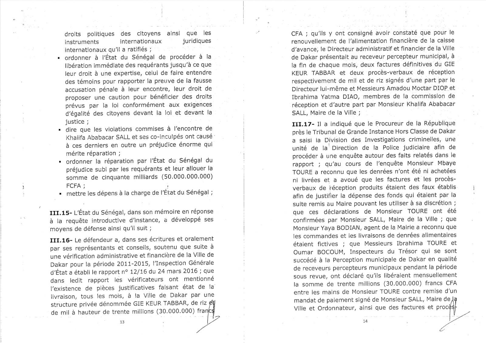 Découvrez l'intégralité de l'arrêt de la Cour de justice de la CEDEAO 