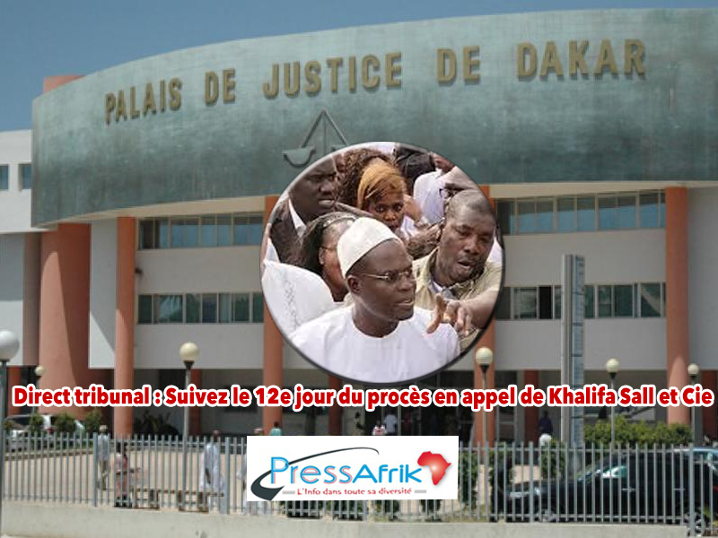 Direct tribunal : Suivez le 12e jour du procès en appel de Khalifa Sall et Cie