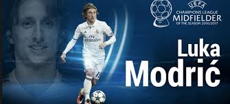 Luka Modric élu meilleur joueur de la saison européenne