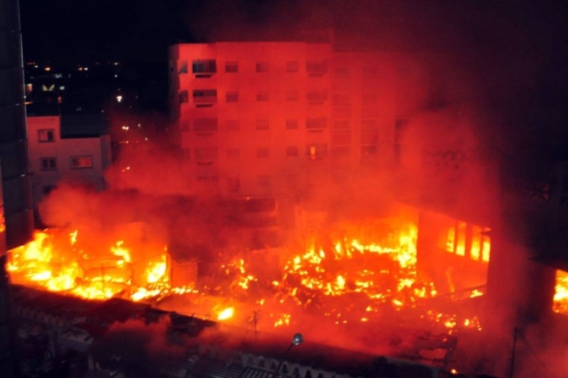 Un court circuit "est à l’origine" de l’incendie à Sandaga (Lieutenant)