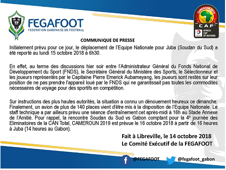 CAN 2019-Gabon : Aubameyang, l’avion de la discorde