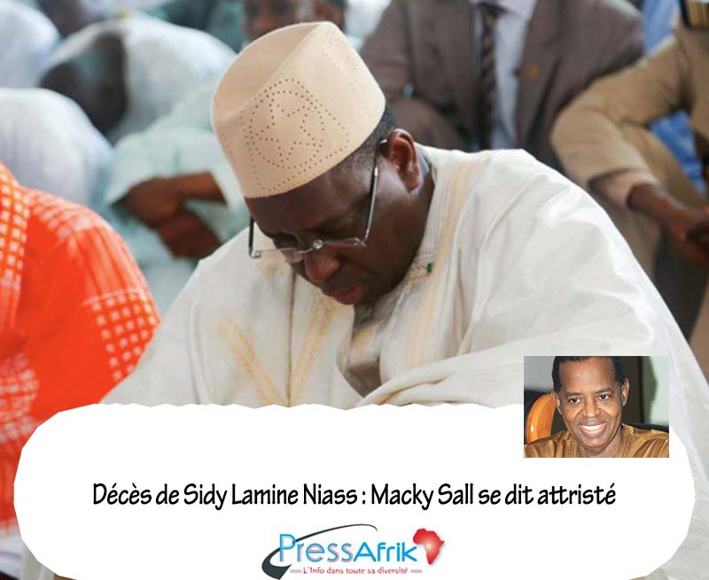 Décès de Sidy Lamine Niass :  Macky Sall se dit attristé