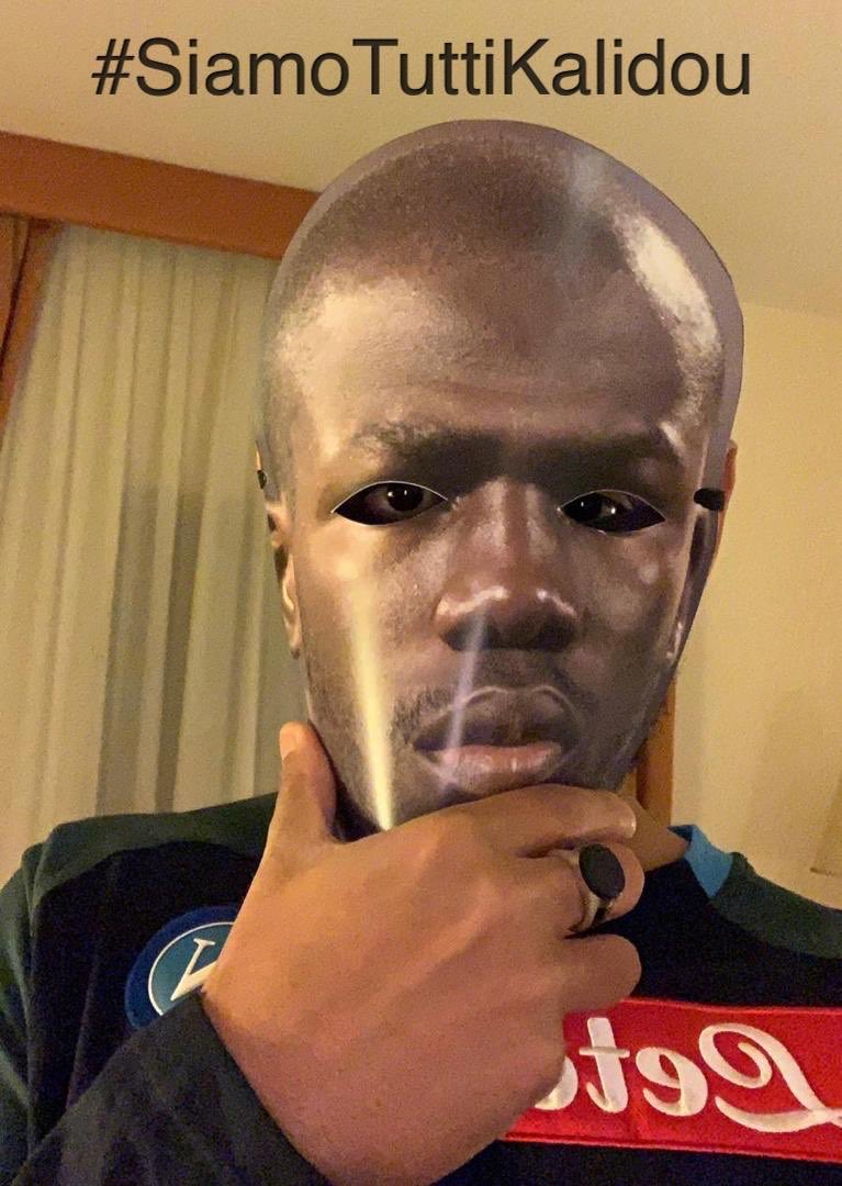 Naples: Un masque à l’effigie de Koulibaly ?