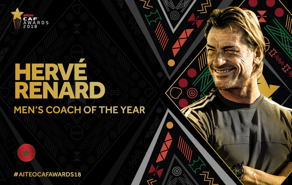 Hervé Renard meilleur sélectionneur africain de l'année 2018