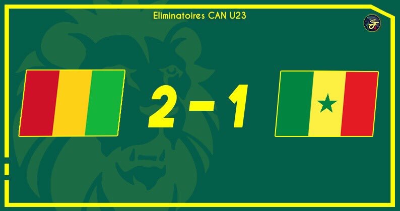 Dernier tour éliminatoires Can U23: le Sénégal perd la manche aller en Guinée (2-1)