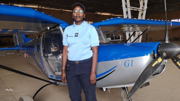 Mame Rokhaya Lo, seule femme pilote de l’armée du Sénégal