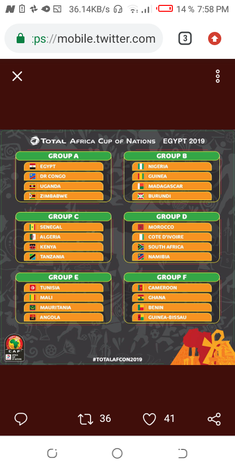Voici le tirage complet de la CAN 2019 !