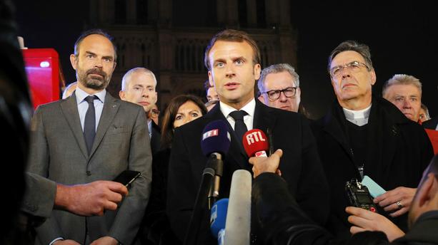 Emmanuel Macron promet de reconstruire Notre Dame en cinq ans