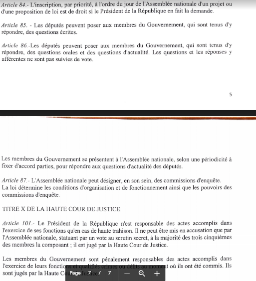 L'intégralité du "Projet de loi portant révision de la Constitution": 22 articles abrogés, Macky perd le pouvoir de dissoudre l'Assemblée nationale