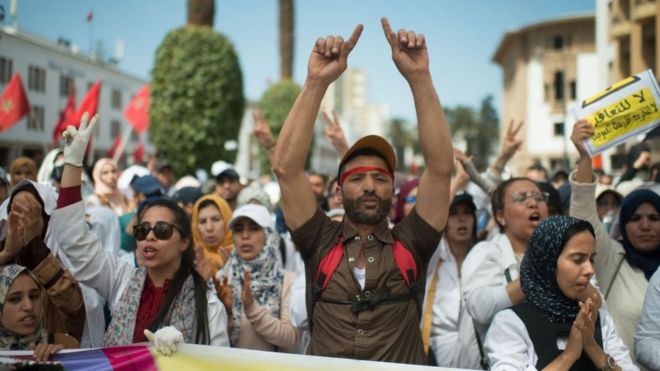 Des enseignants "contractuels" ont manifesté à Rabat