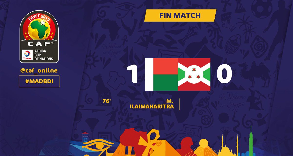 #CAN2019 - Fin de match : Madagascar enfonce Burundi (1-0)