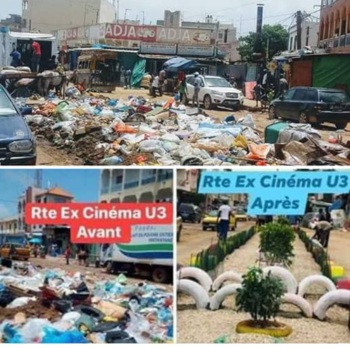 Golf Sud: Aida Sow Diawara provoque la colère des jeunes d’un mouvement en donnant 10.000 FCFA pour la réfection des rues