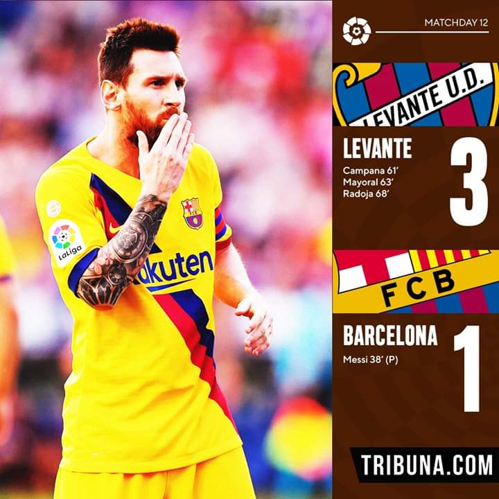 Liga : Levante fait couler le Barça en sept minutes (3-1)