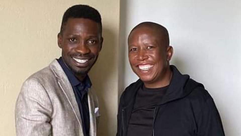L’opposant ougandais Bobi Wine rencontre son homologue sud-africain Julius Malema