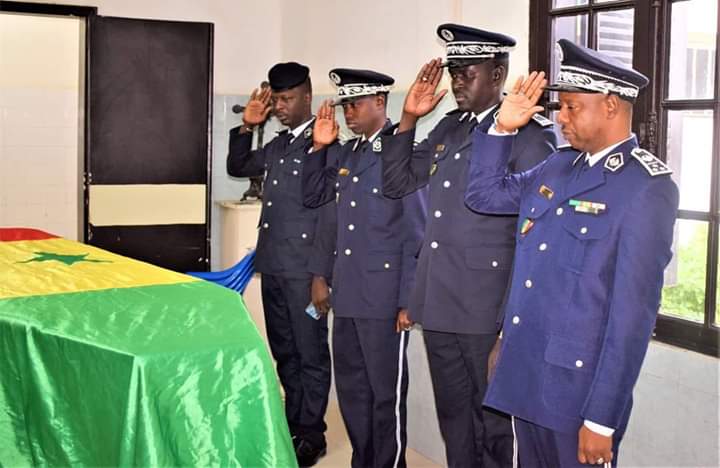 La police rend un dernier hommage à l'agent Blaise Daby Gabriel Basse 