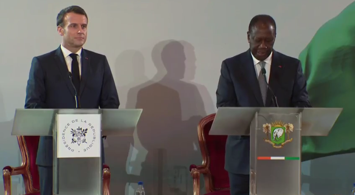 Direct d'Abidjan : suivez la conférence de presse de Alassane Ouattara et Emmanuel Macron