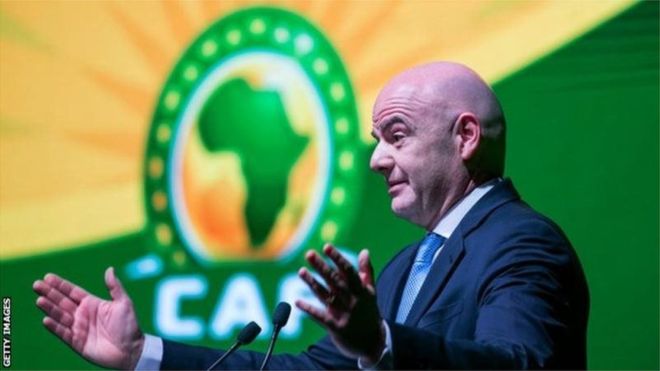Le président de la Fifa propose d'organiser la CAN tous les quatre ans