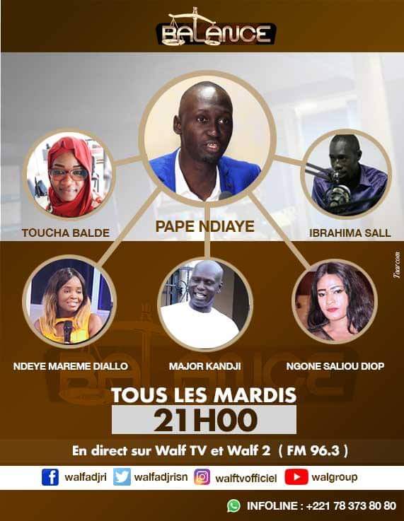 WALF TV: le plateau de l'émission « Balance » prend feu en plein tournage