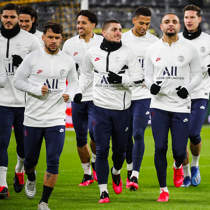 #Ligue_Des_Champions - Le PSG EN 3-4-3 sans Icardi (sur le banc) contre Dortmund