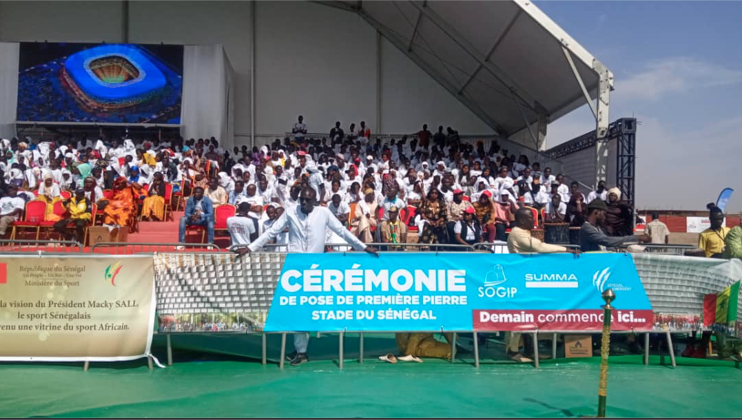 Diamniadio: les images de la cérémonie de pose de la première pierre du Stade du Sénégal