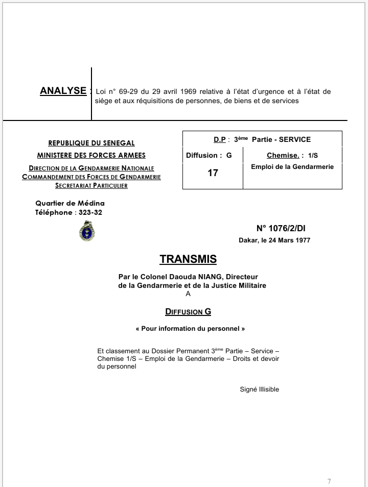 Sénégal: ce que dit la loi à propos de l'Etat d'urgence