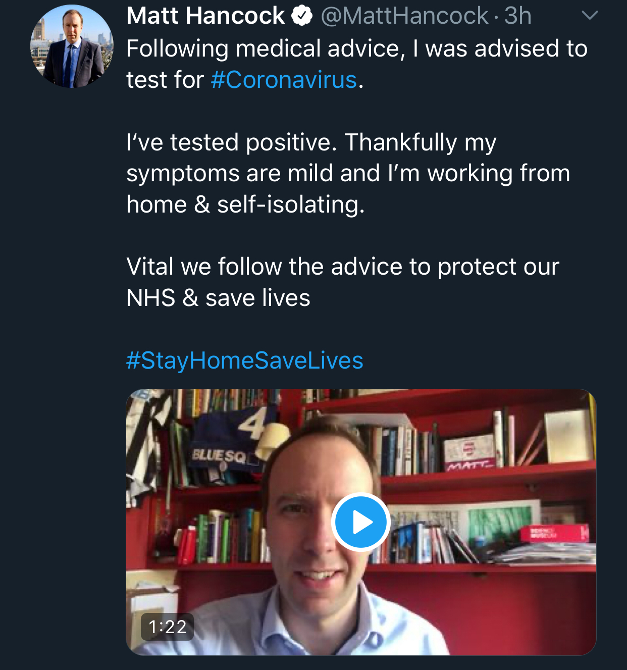 ​ANGLETERRE/COVID-19  Après le Pm, le ministre de la Santé testé positif