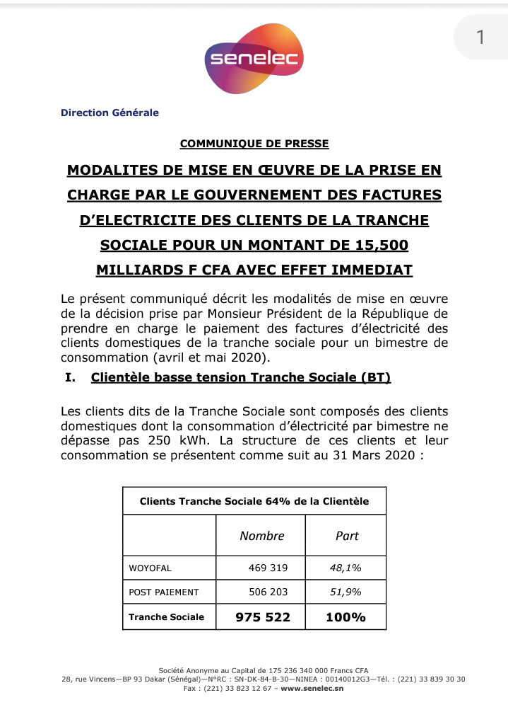 Voici les modalités de la prise en charge des factures d'électricité (documents)