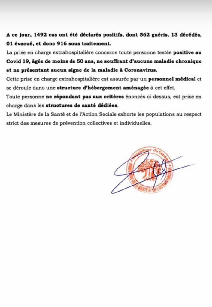 #Covid_19 - Les personnes asymptomatiques qui ne sont pas concernées par la prise en charge extra-hospitalière 