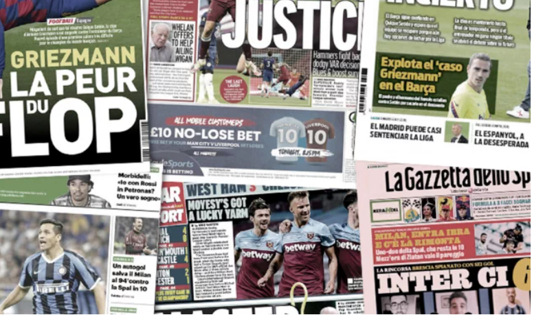 L'affaire Griezmann fait le tour de la presse européenne, Paulo Dybala fait de l'ombre à Cristiano Ronaldo