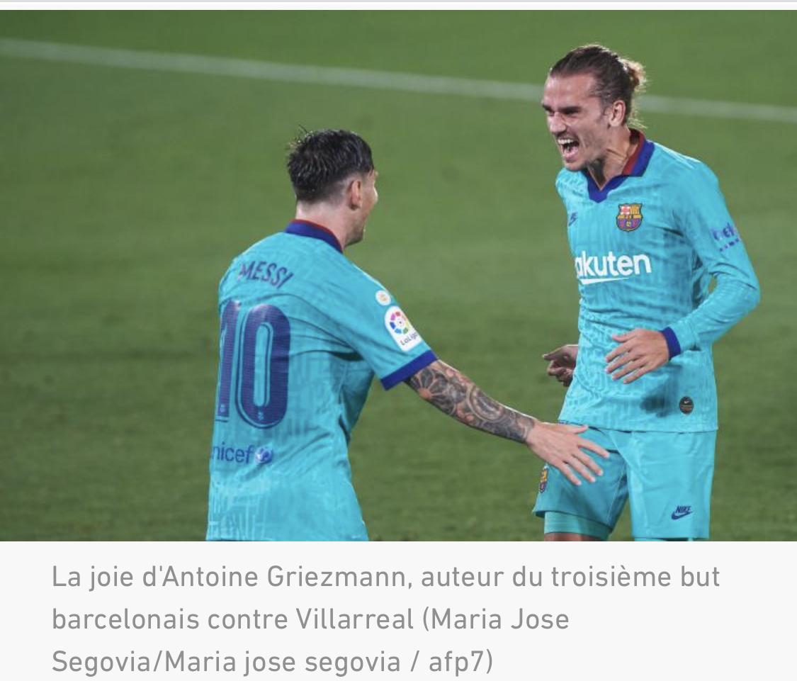 Espagne : Le Barça maintient l'écart avec le Real après son large succès à Villarreal