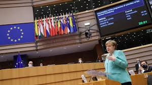 Pour Angela Merkel, le Covid-19 marquera la présidence allemande de l'UE