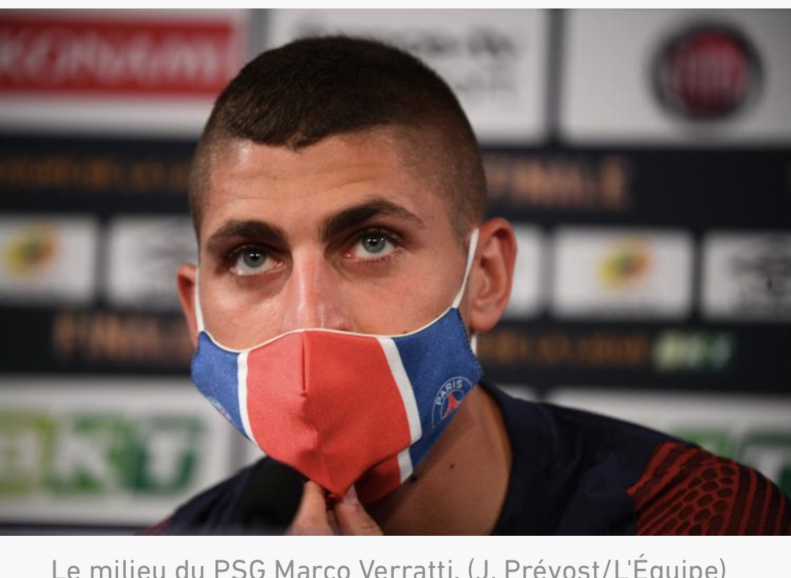 Marco Verratti blessé à un mollet: sa participation au quart de finale de Ligue des champions contre l'Atalanta compromis