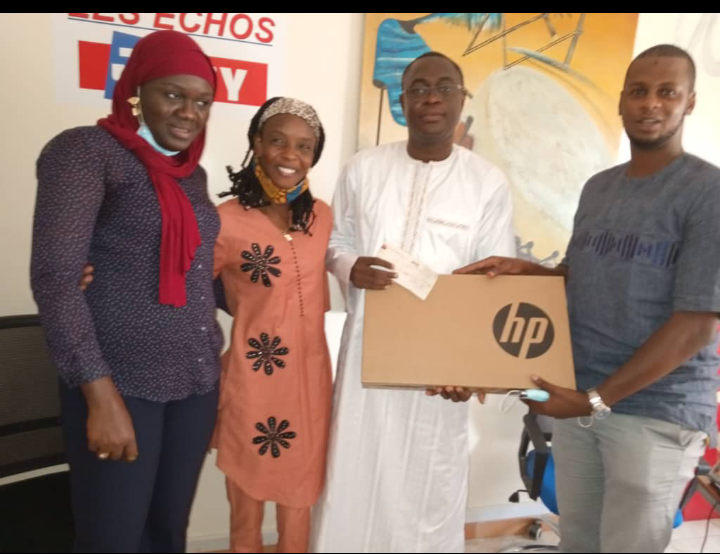 Sénégal : un montant de 500.000 FCFA et trois (3) ordinateurs remis au quotidien « Les Echos »