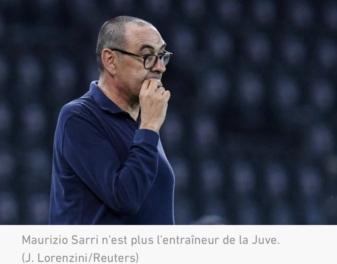 Juventus : Maurizio Sarri va être renvoyé
