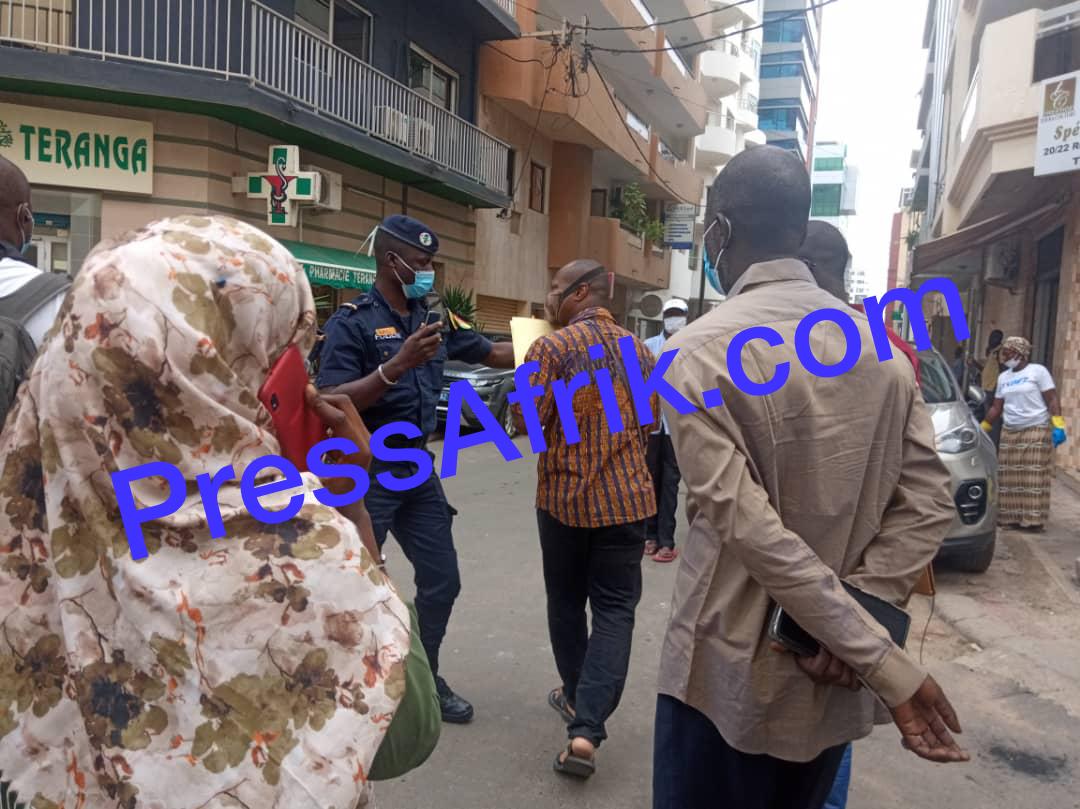Guy Marius Sagna arrêté devant la préfecture de Dakar