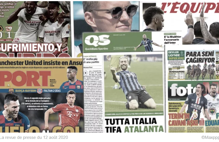 Toute l'Italie pousse pour l'Atalanta contre le PSG, Manchester United insiste pour Ansu Fati