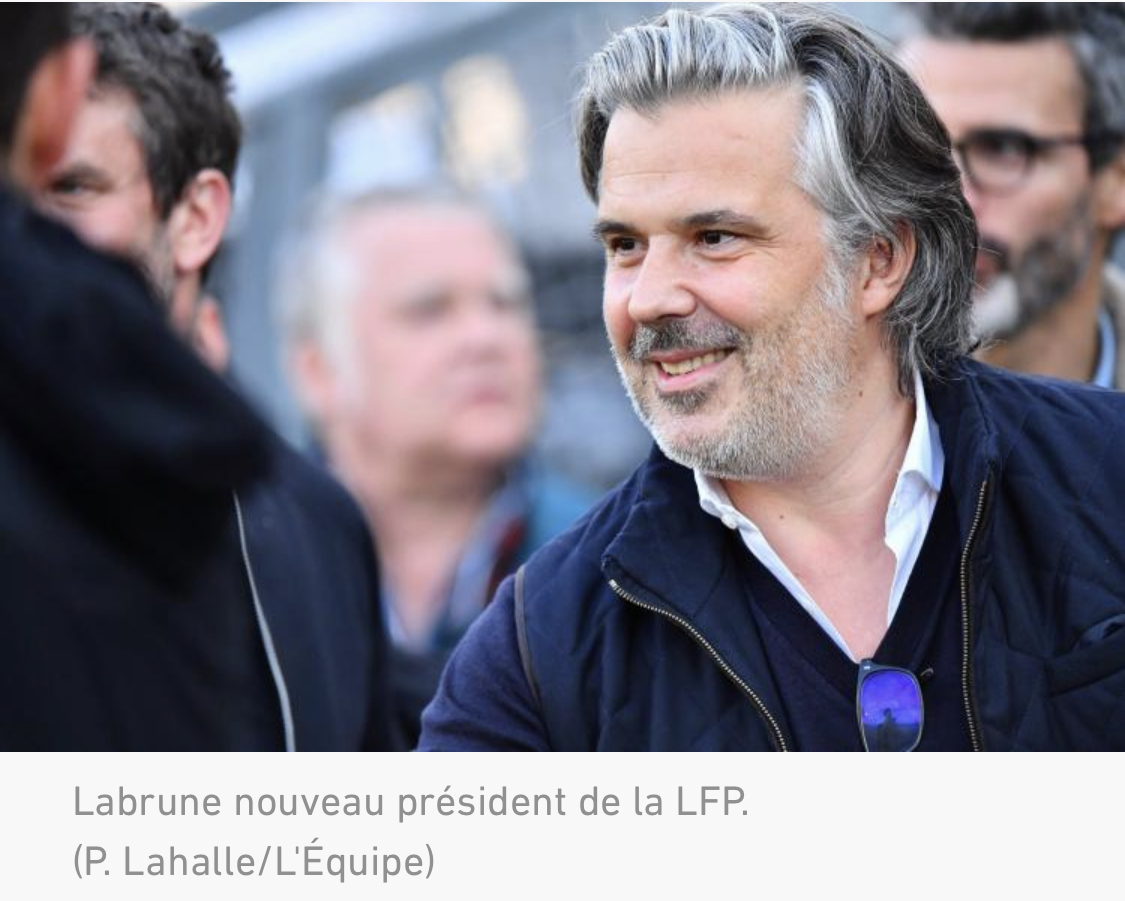 L’ancien président de l’OM, Vincent Labrune élu président de la LFP