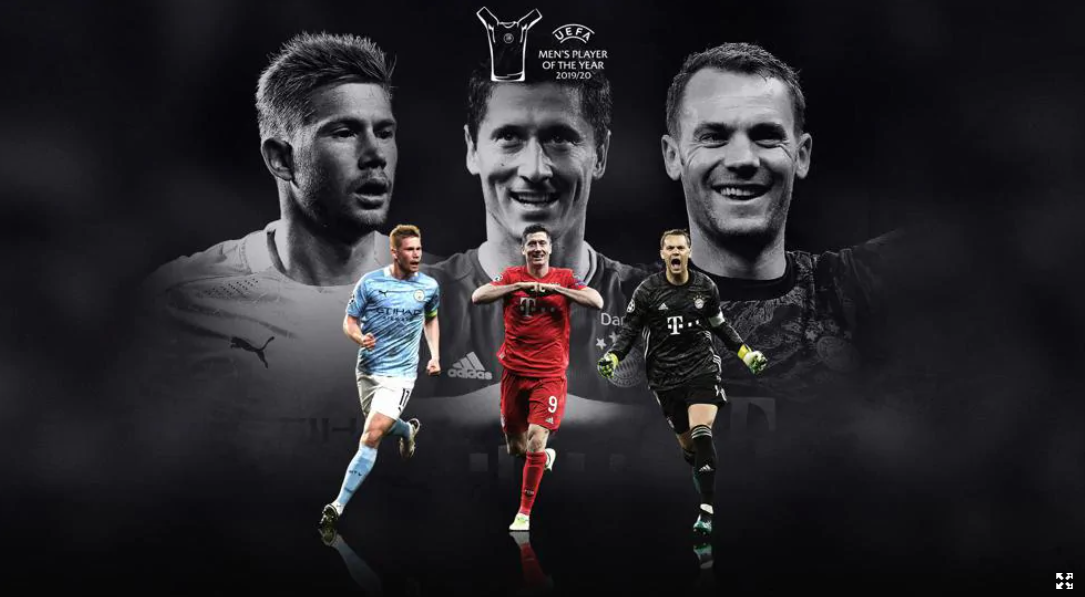 UEFA dévoile les 3 nommés pour le titre du joueur de l'année