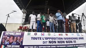 Côte d’Ivoire: faible affluence pour la première mobilisation du front de l’opposition