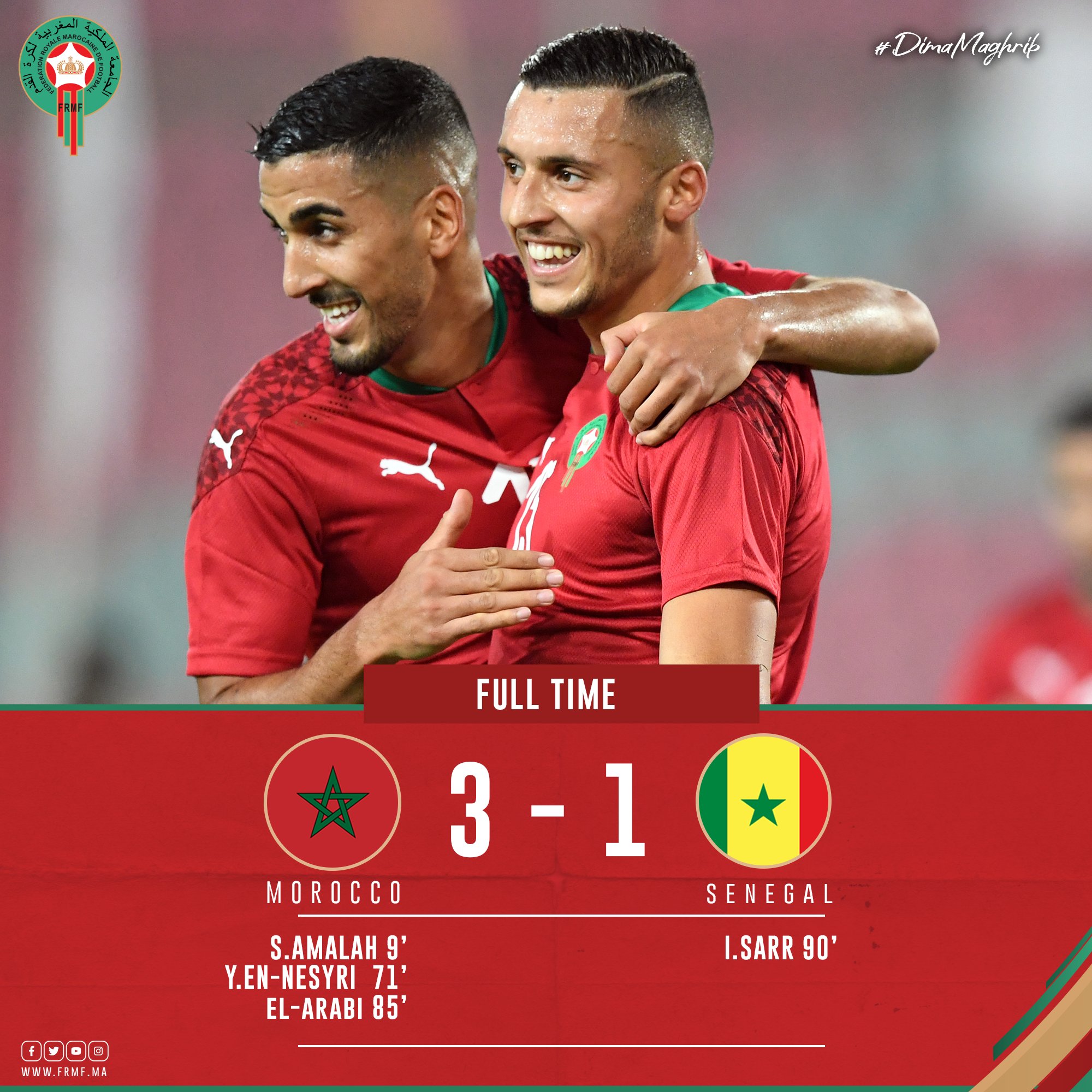 En amical à Rabat, le Maroc corrige le Sénégal (3-1)
