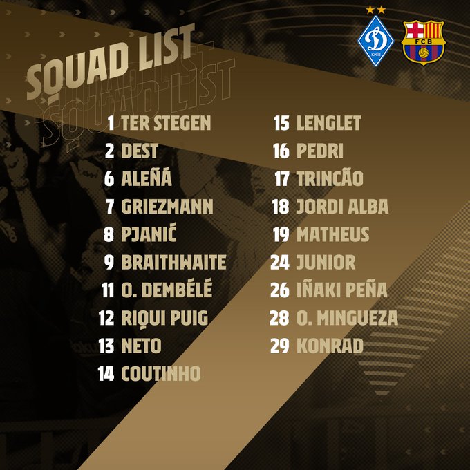 LdC : Messi absent du groupe du Barça qui affrontera le Dynamo Kiev mardi