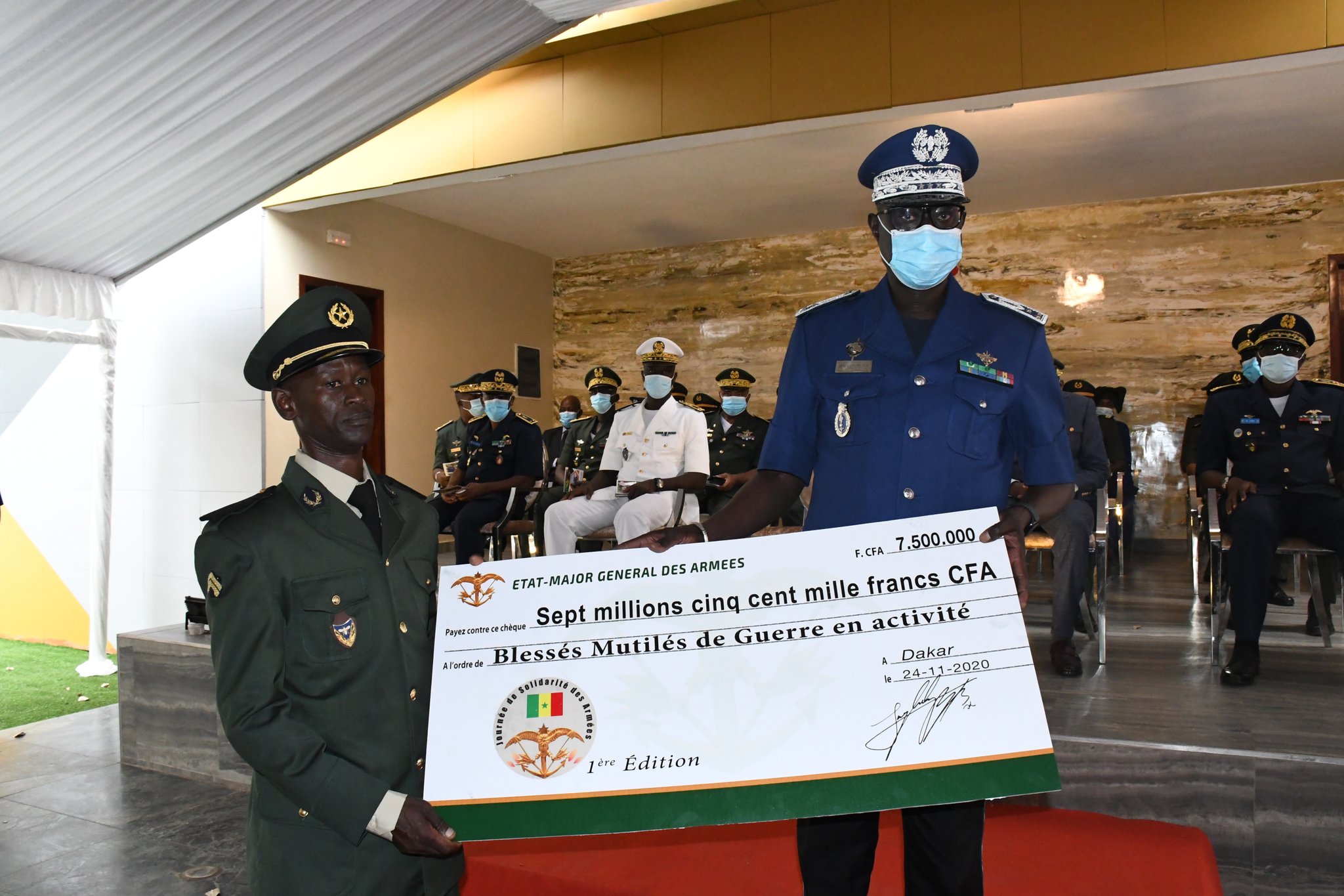 Journée de solidarité: L’Armée a distribué 42,5 millions aux blessés et mutilés de guerre ce mardi