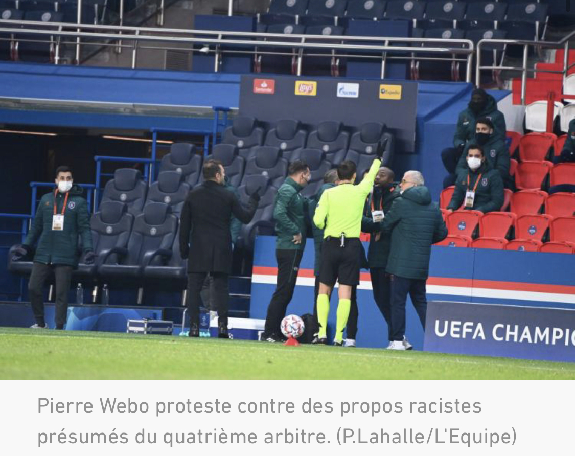 « Pourquoi vous dites 'Negro' ? » Les images de l'accusation envers le quatrième arbitre de PSG - Basaksehir