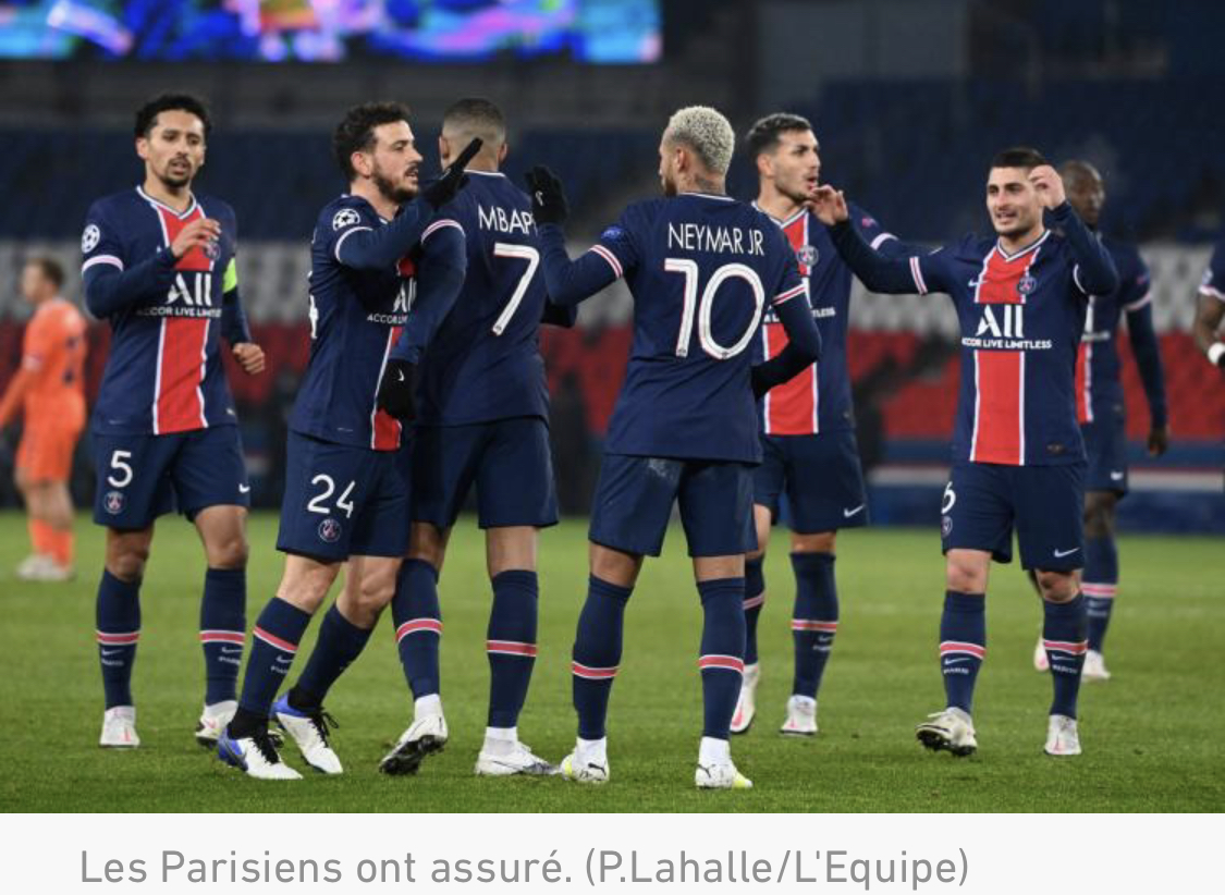 Le PSG balaye Basaksehir (5-1) et termine en tête de son groupe