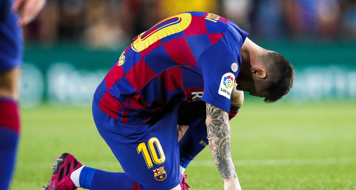 Le Barça annonce une blessure à la cheville de Messi: il sera forfait contre Eibar