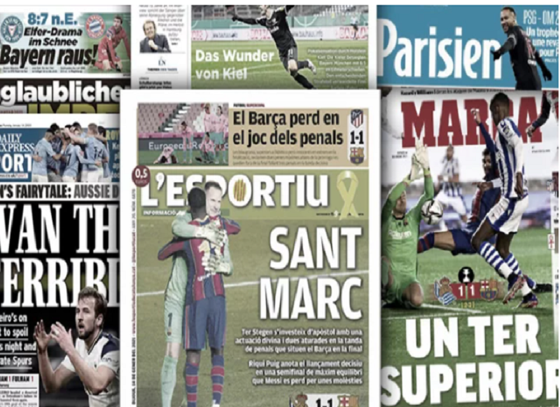 Le fiasco du Bayern fait jaser en Allemagne, Ter Stegen est porté en héros par la presse espagnole