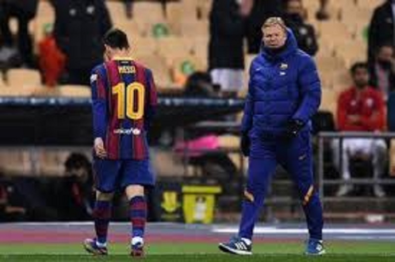 Barca : Koeman attaque l’arbitre et défend Messi